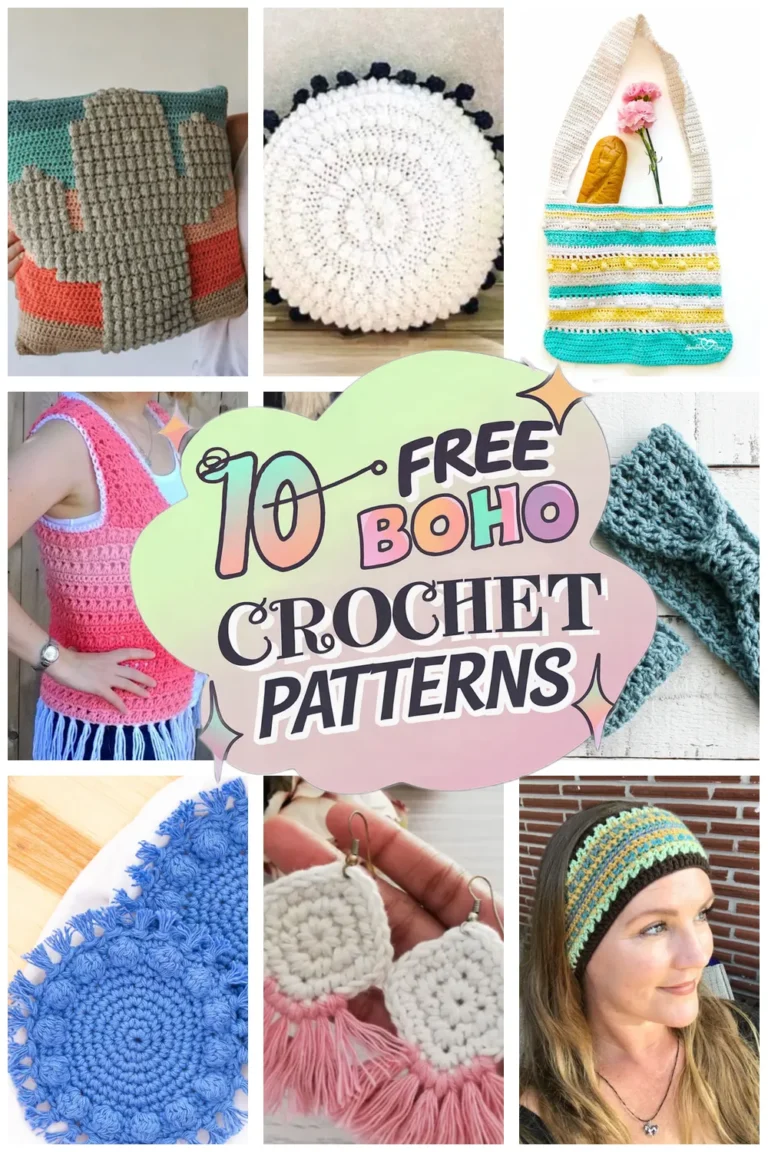 10 Free Boho Crochet Patterns You’ll Love to Create: Easy & Chic Designs!