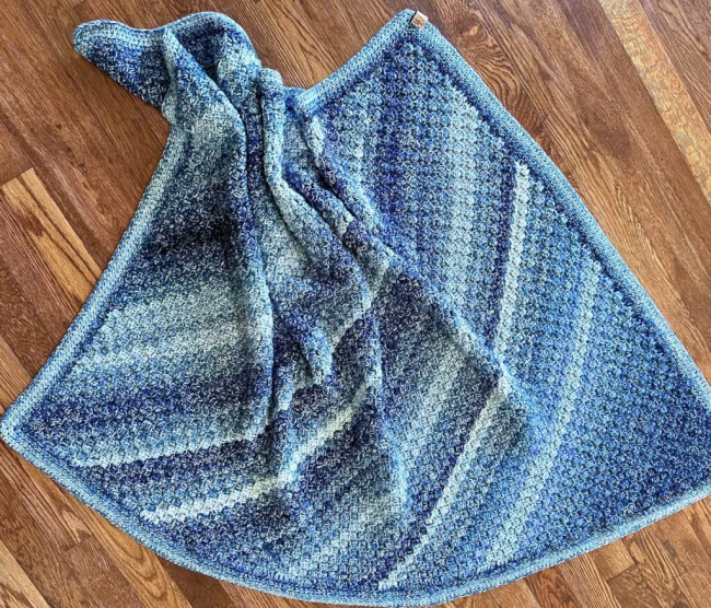 Ombre Crochet Baby Blanket Pattern