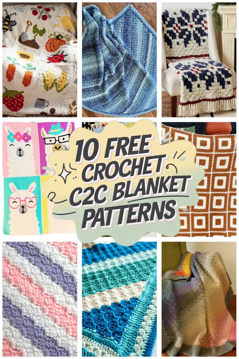 10 Free C2c Crochet Blanket Patterns: Cozy Corner To Corner Crochet Creations You’ll Love!