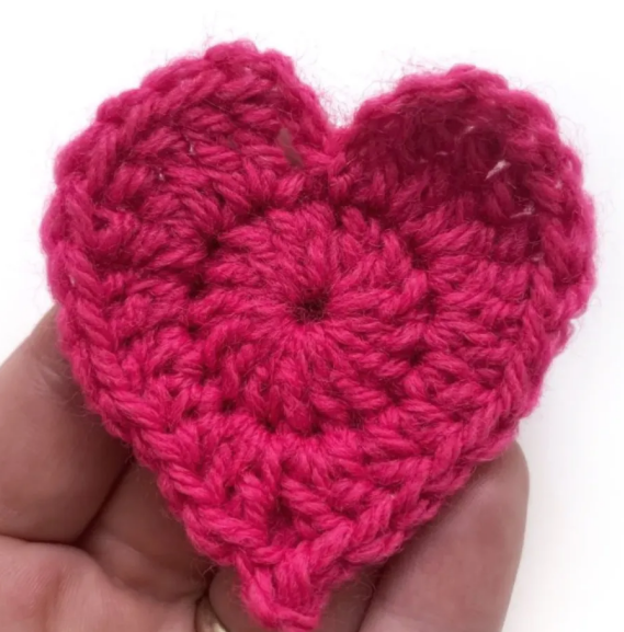 Vibrant Pink Heart Crochet Pattern