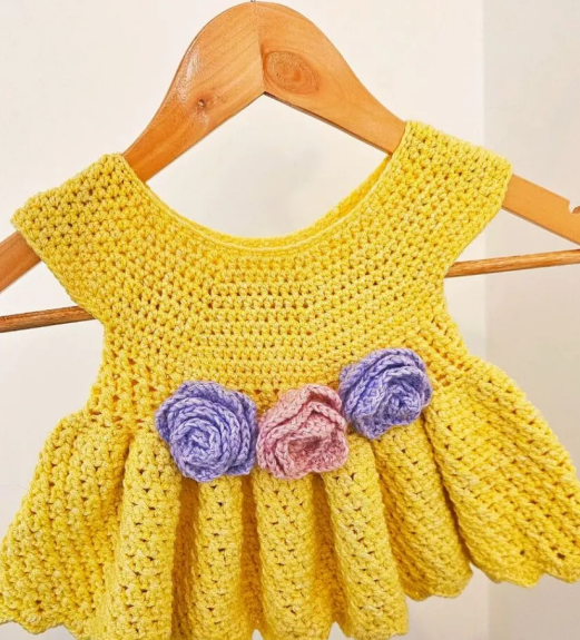 Free Lillian Crochet Baby Dress Pattern