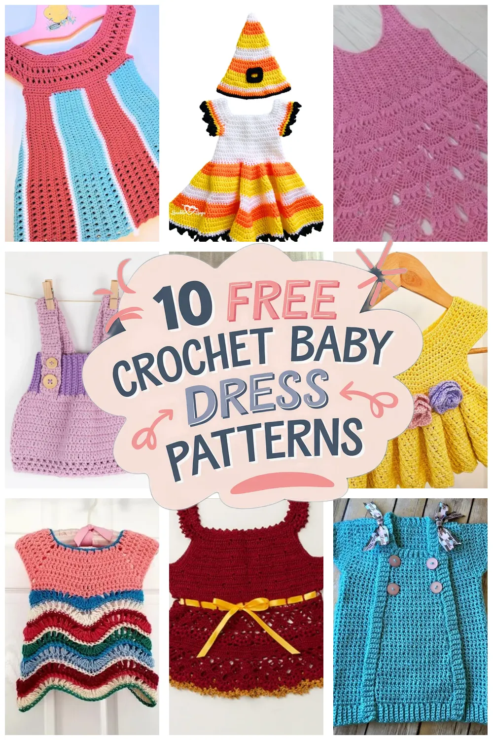 10 Free Crochet Baby Dress Patterns: Adorable Baby Frock Patterns You