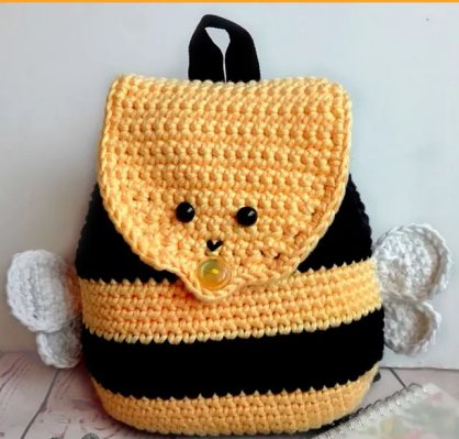 Bumble Bee Crochet Backpack Pattern