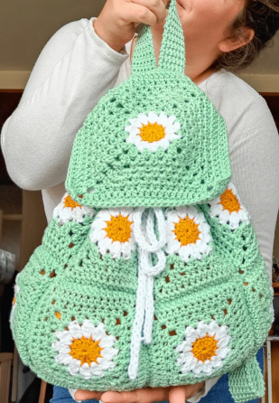 Crochet Daisy Backpack Pattern Crochet Pattern