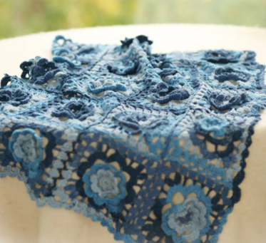 Blue Lace Tablecloth Crochet Pattern