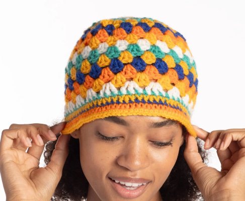 Colorful Striped Crochet Beanie Pattern