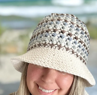 Easy Brookside Crochet Bucket Hat Pattern