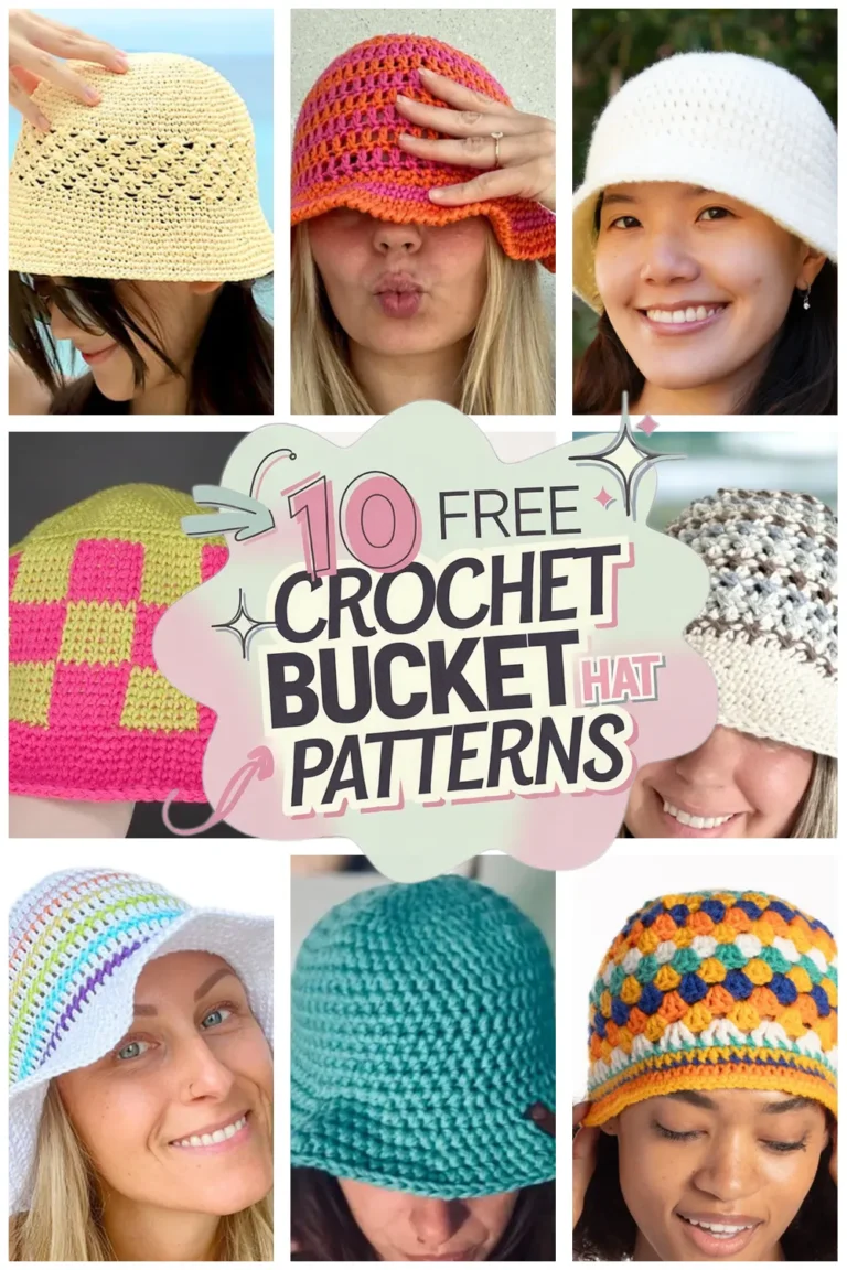 10 Free Crochet Bucket Hat Patterns: Stylish Bucket Hat Patterns You’ll Love!