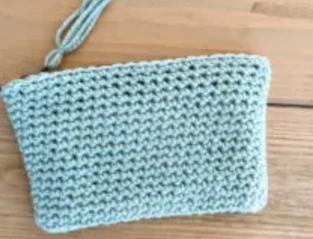 Light Blue Crochet Clutch Pattern