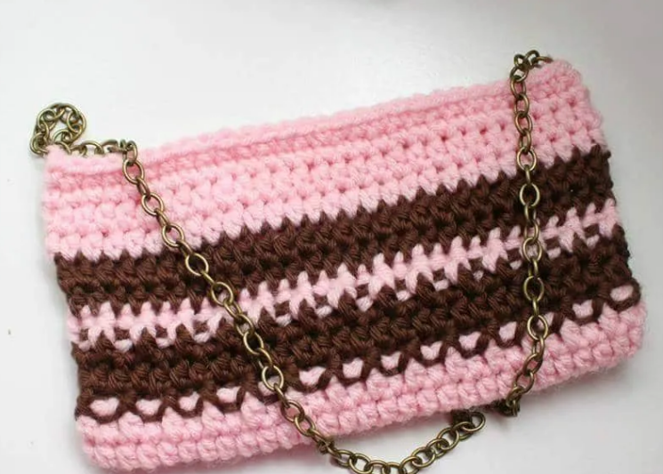 Crochet Clutch Bags Free Small Purse Pattern