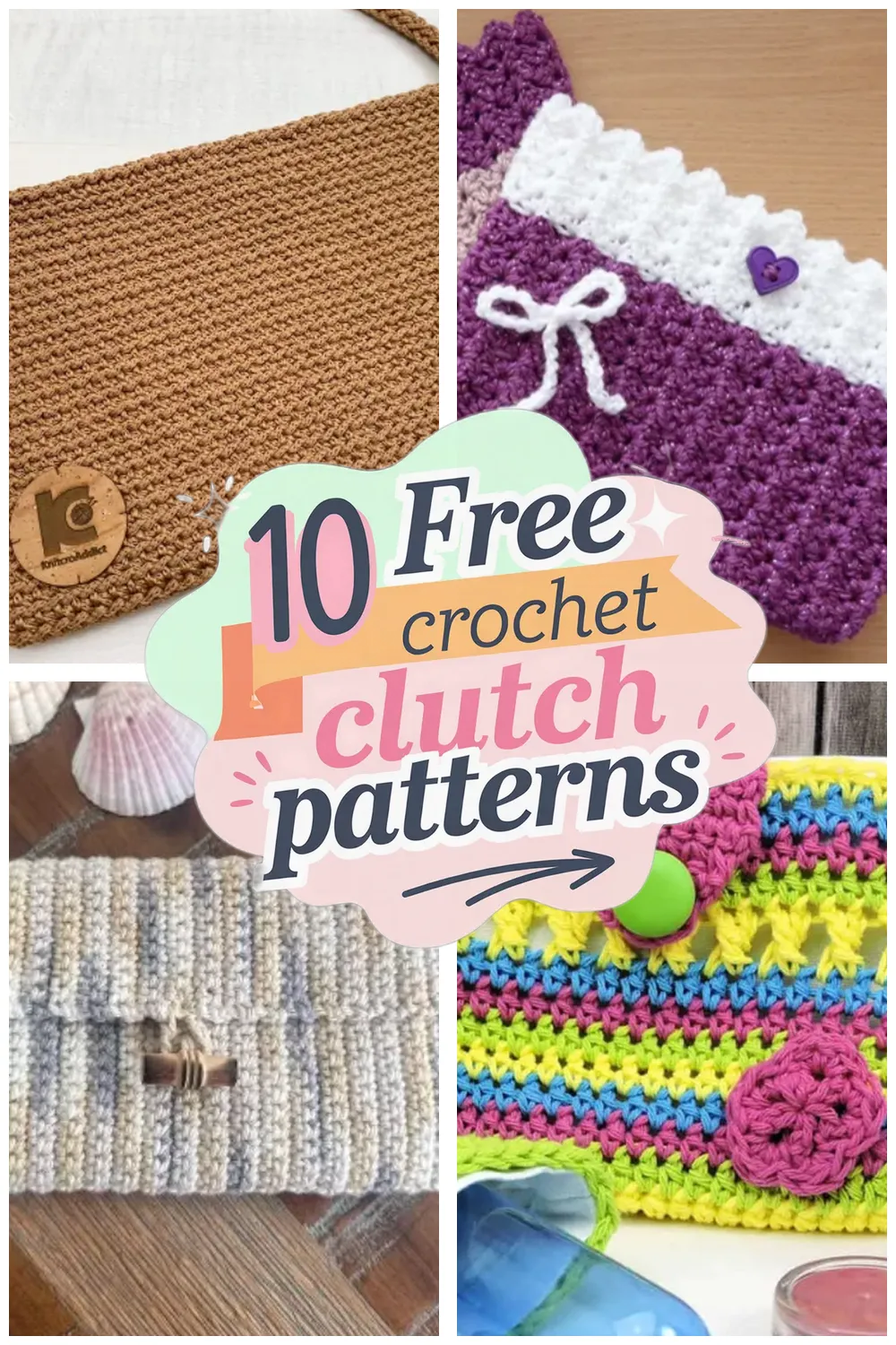 10 Free Crochet Clutch Patterns You’ll Love: Stylish Crochet Clutch Bags to Make Today!