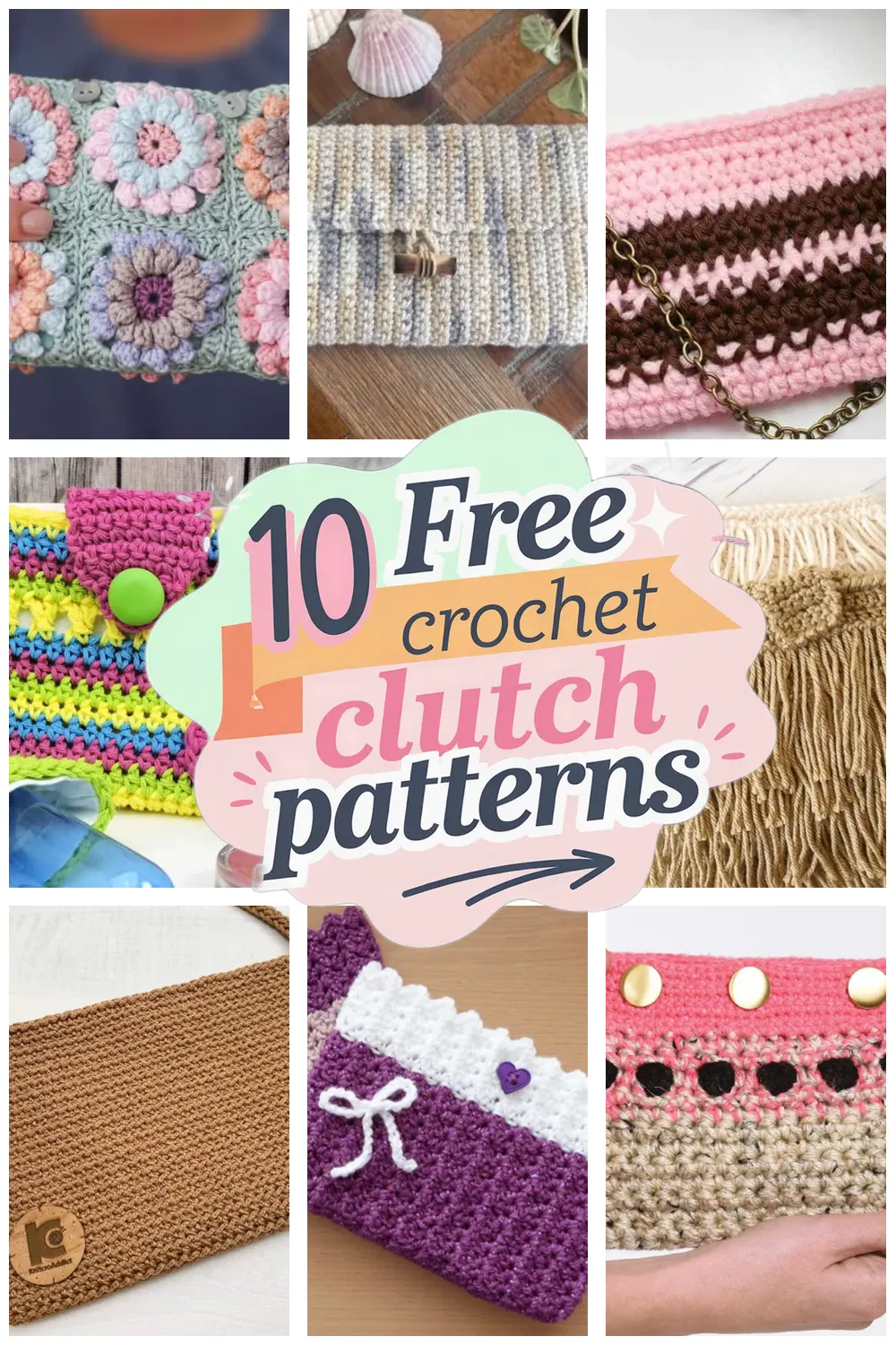 10 Free Crochet Clutch Patterns You’ll Love: Stylish Crochet Clutch Bags to Make Today!