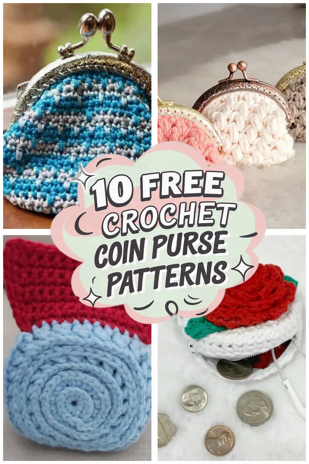 10 Free Crochet Coin Purse Patterns You’ll Love: Adorable Coin Purse Crochet Pattern Ideas!