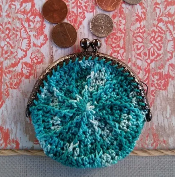 Turquoise Coin Purse Crochet Pattern