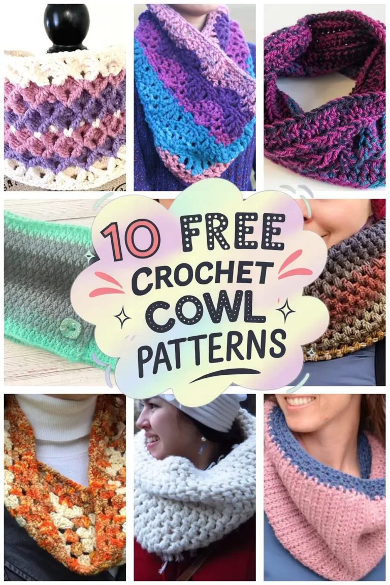 10 Free Crochet Cowl Patterns: Cozy Neck Warmers You’ll Love