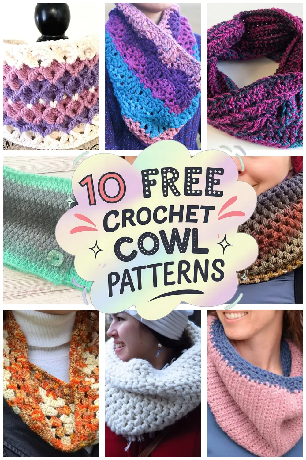 10 Free Crochet Cowl Patterns: Cozy Neck Warmers You