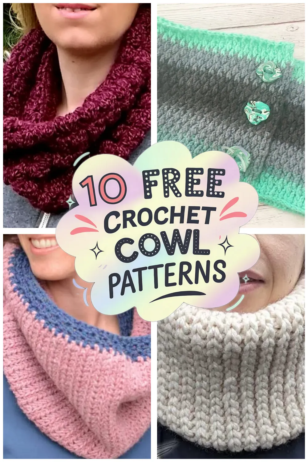 10 Free Crochet Cowl Patterns: Cozy Neck Warmers You