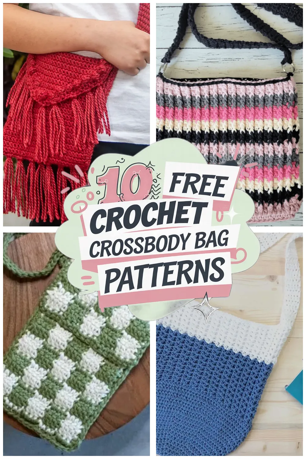 10 Free Crochet Crossbody Bag Patterns You