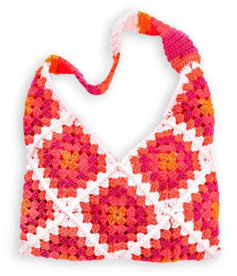 Vibrant Crochet Granny Square Bag Pattern