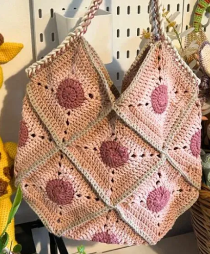 Spotty Crochet Bag Pattern Free  Easy