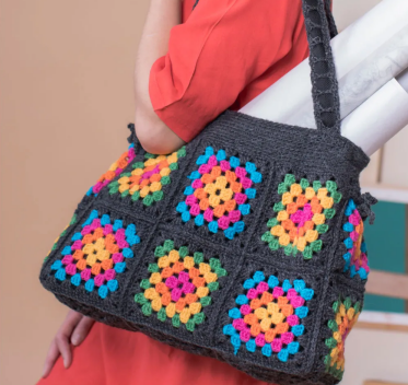 Colorful Granny Square Bag Patterns