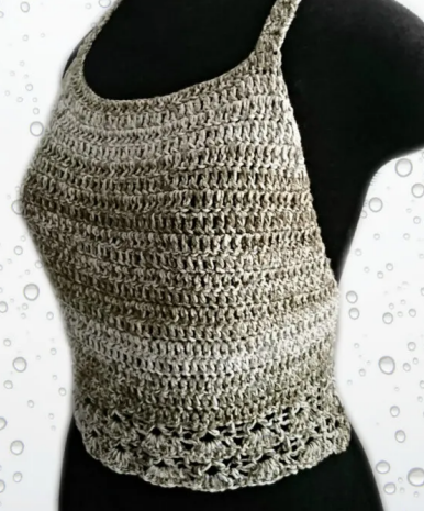 Crochet Halter Top Free Pattern Available