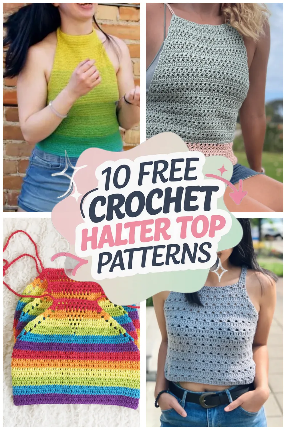 10 Free Crochet Halter Top Patterns for Stylish Summer Crochet Tops