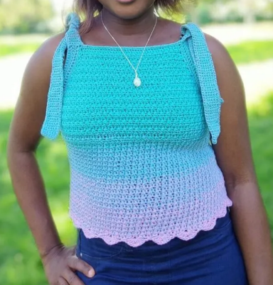 Vibrant Crochet Halter Top Pattern