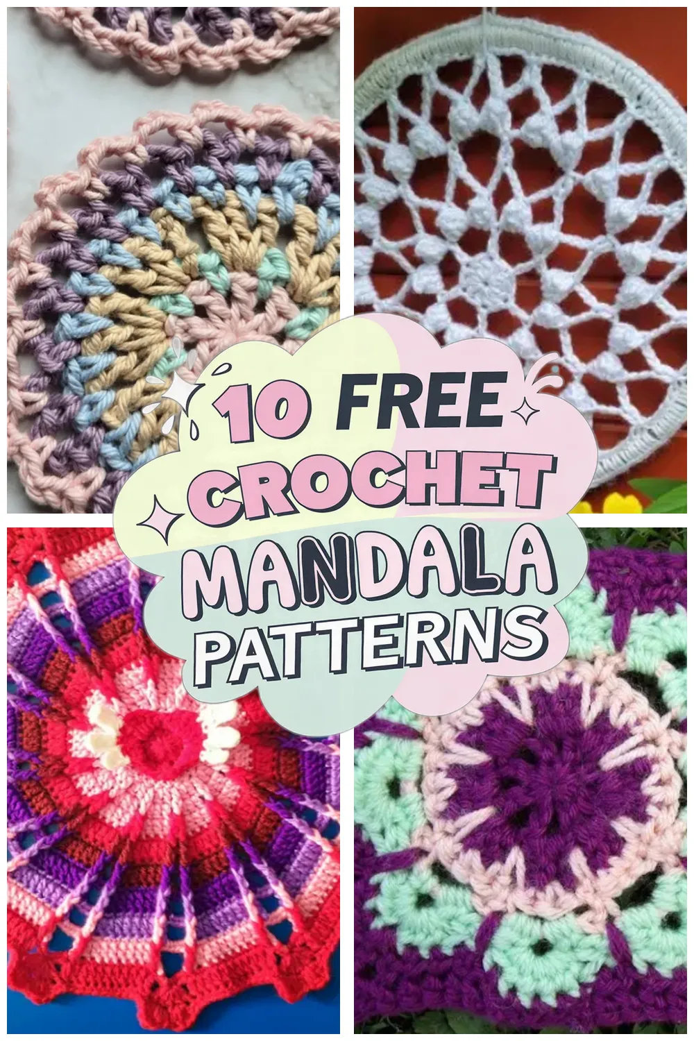 10 Free Crochet Mandala Pattern Patterns - 