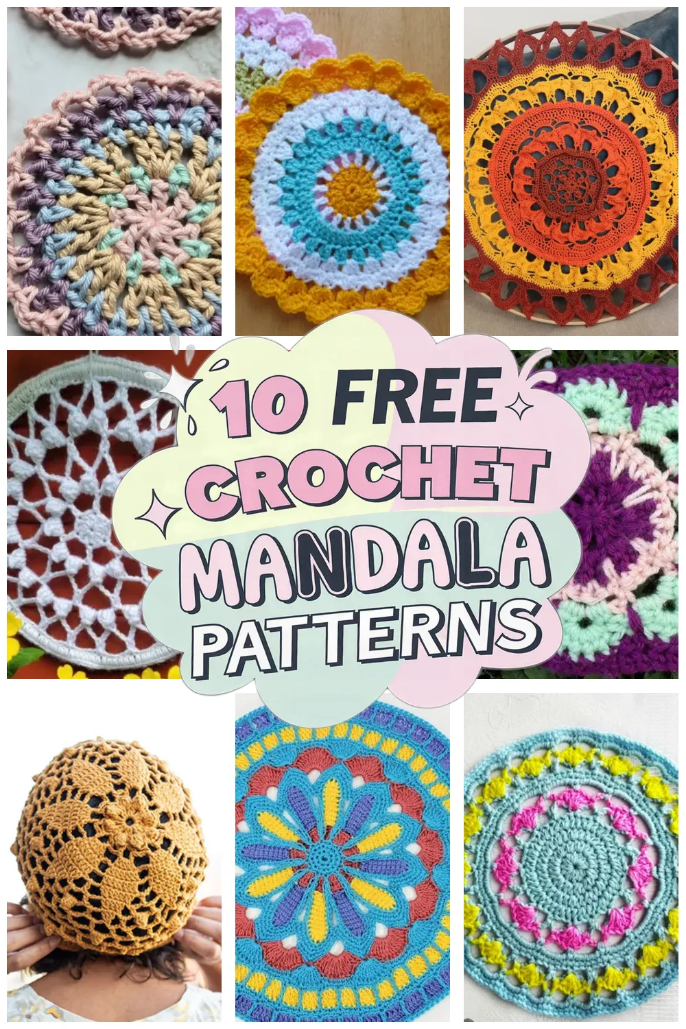 10 Free Crochet Mandala Pattern Patterns - 