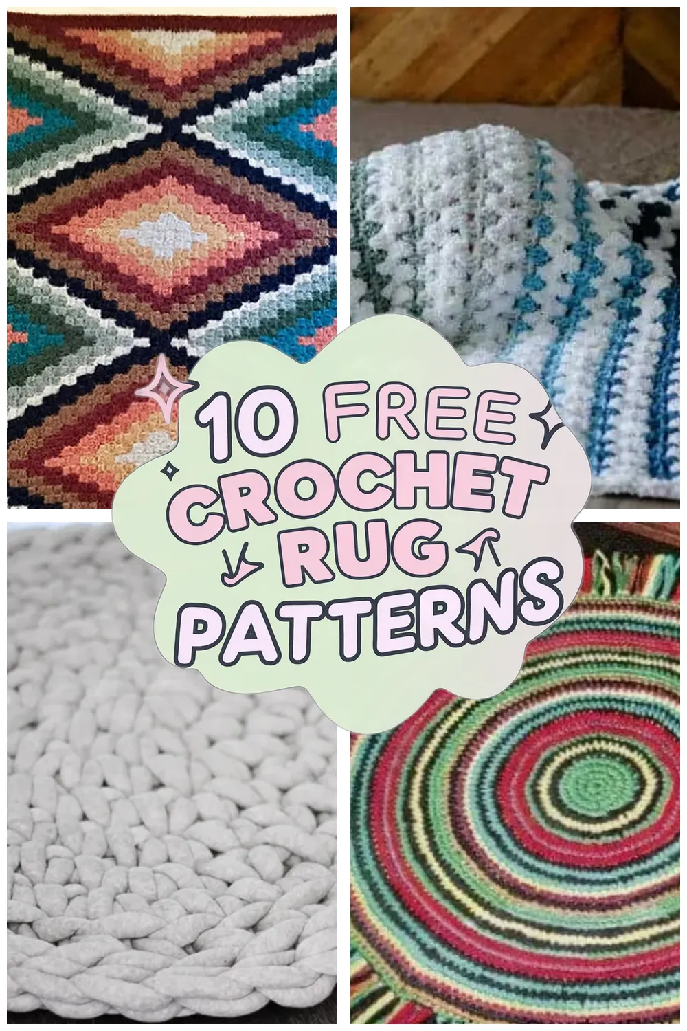 10 Free Crochet Rug Patterns to Brighten Your Home Decor