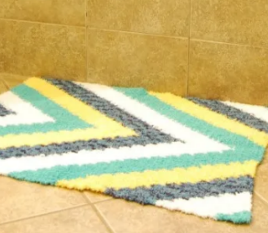 Calming Zigzag Bath Rug Crochet Pattern