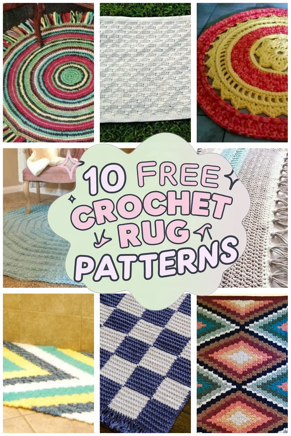 10 Free Crochet Rug Patterns to Brighten Your Home Decor