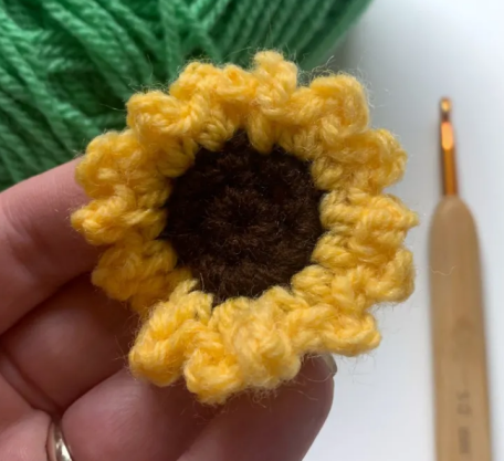 Sunflower Crochet Applique Pattern Crochet Pattern