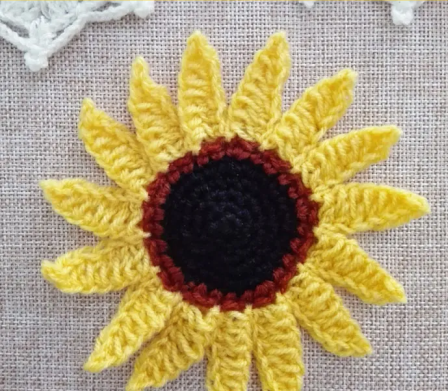 Vibrant Crochet Sunflower Pattern Crochet Pattern