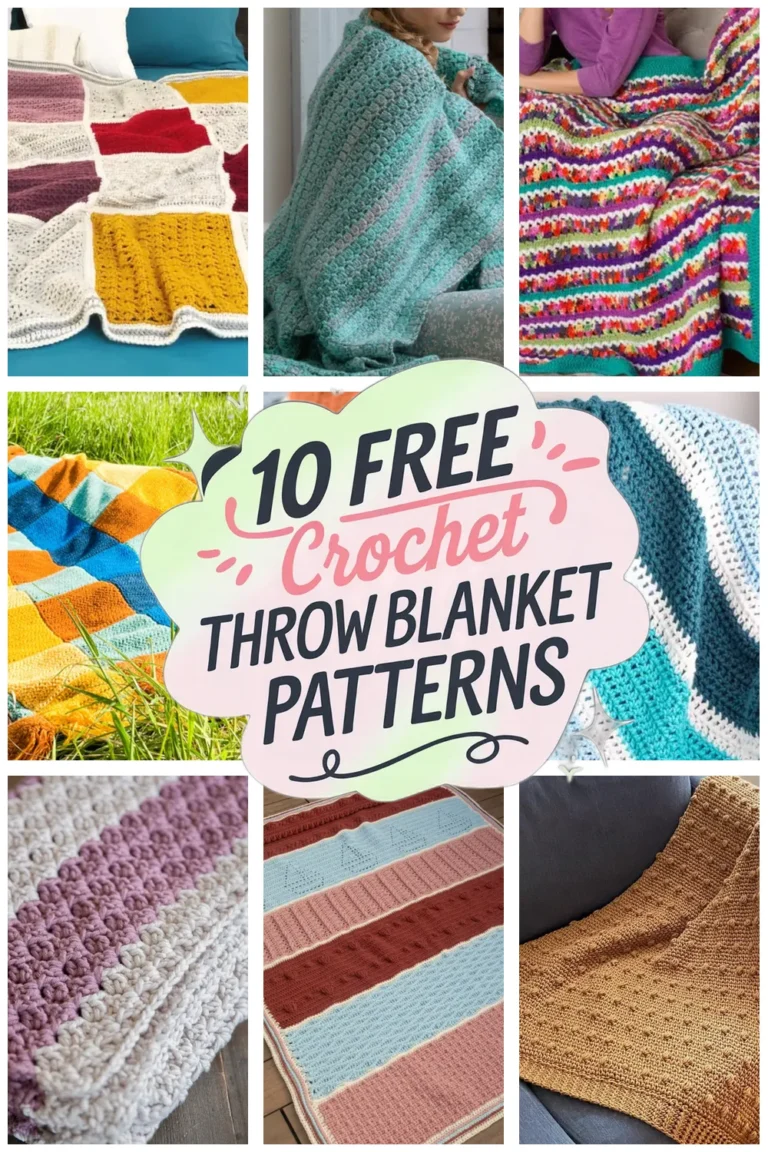 10 Free Crochet Throw Blanket Patterns