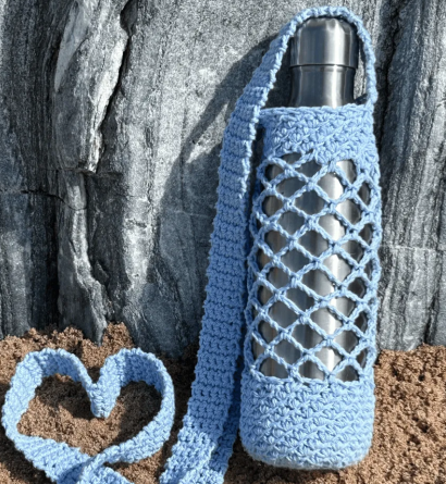 Free Crochet Pattern Water Bottle Sling