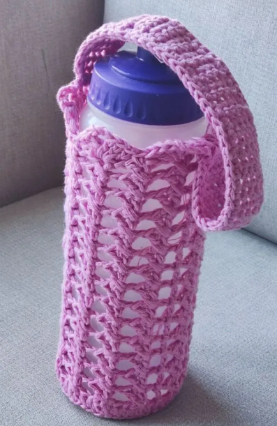 Quick Crochet Water Bottle Holder Pattern