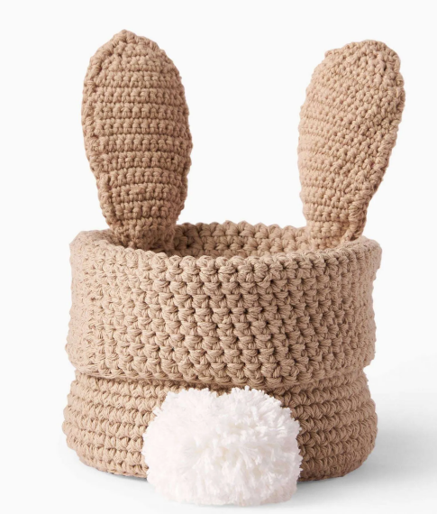 Crochet Bunny Basket Pattern for Easter