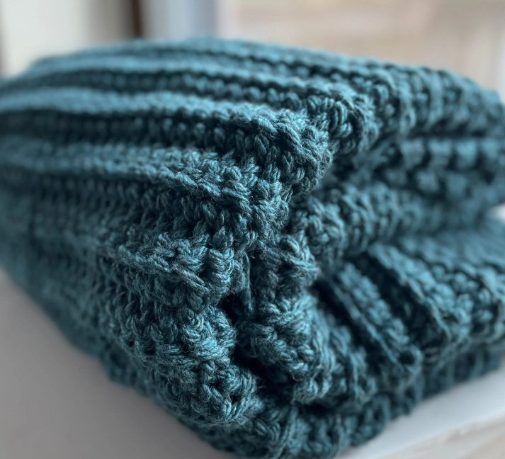 Free Teal Crochet Blanket Pattern