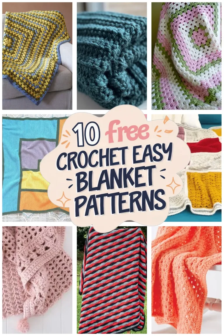 10 Free Easy Crochet Blanket Patterns: Cozy Chunky Crochet Blanket Ideas You’ll Love!