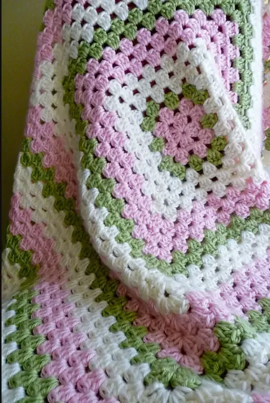 Vibrant Granny Square Baby Blanket Pattern