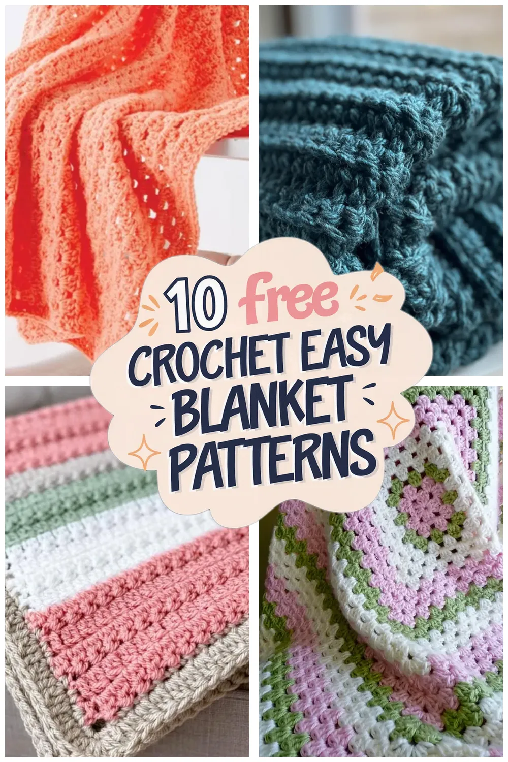 10 Free Easy Crochet Blanket Patterns: Cozy Chunky Crochet Blanket Ideas You