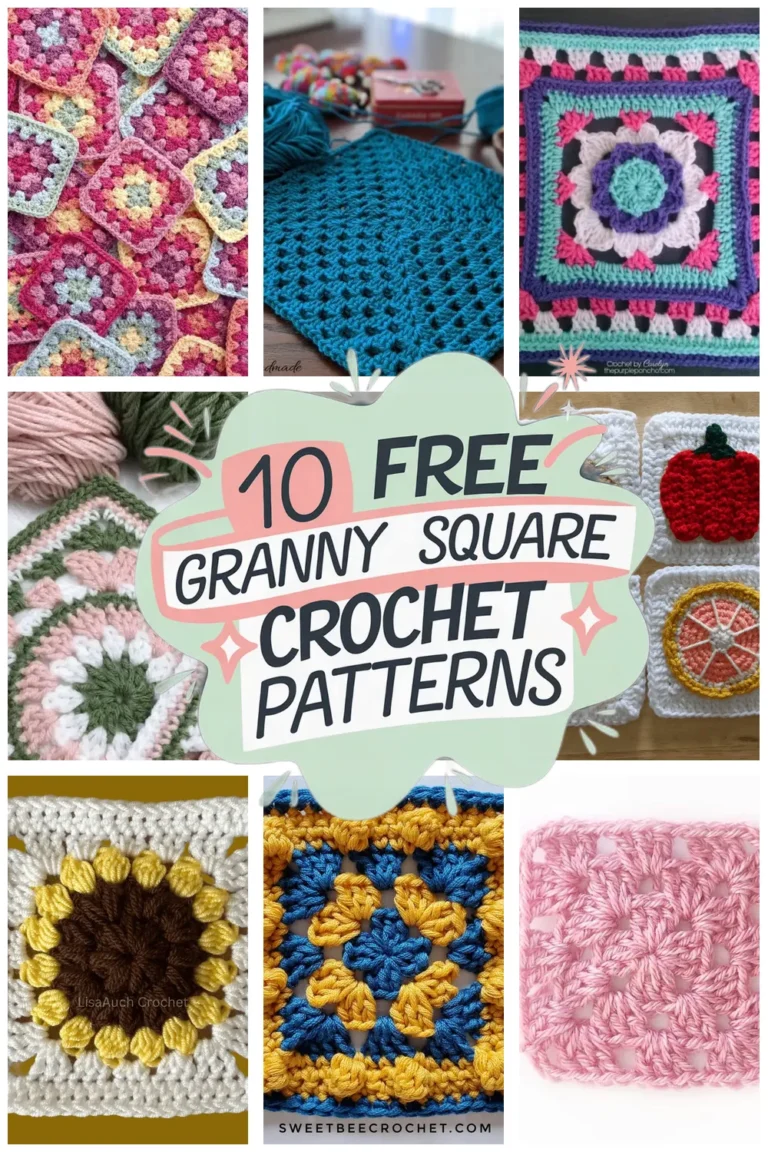 10 Free Granny Square Crochet Patterns: Easy Beginner Crochet Projects to Try Today!