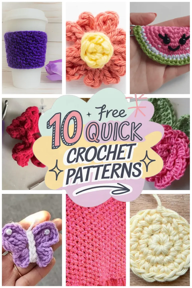 10 Free Quick Crochet Patterns You’ll Love to Make Today!