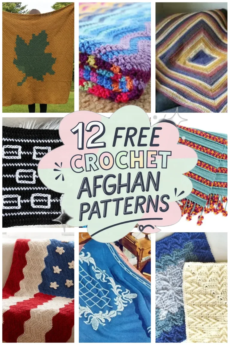 12 Free Crochet Afghan Patterns