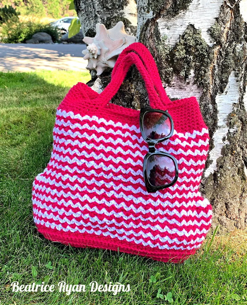 Vibrant Striped Crochet Handbag Pattern