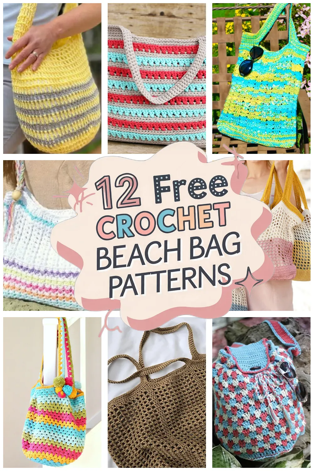 12 Free Crochet Beach Bag Patterns You’ll Love: Tote Crochet Ideas for Summer Fun!