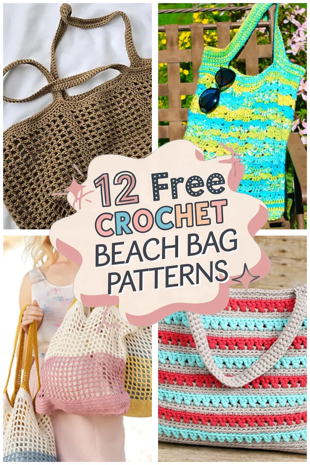 12 Free Crochet Beach Bag Patterns You’ll Love: Tote Crochet Ideas for Summer Fun!