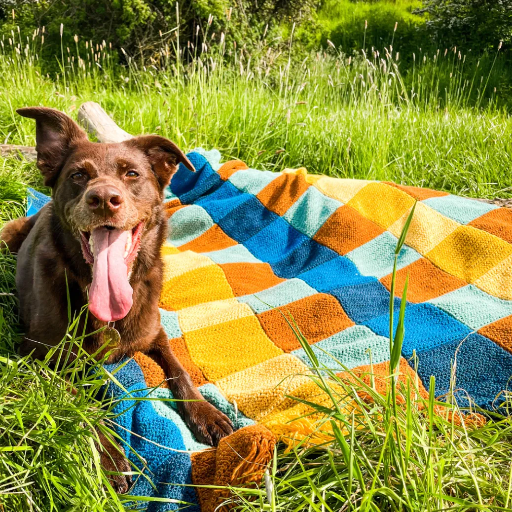 Multicolor Plaid Crochet Blanket Pattern